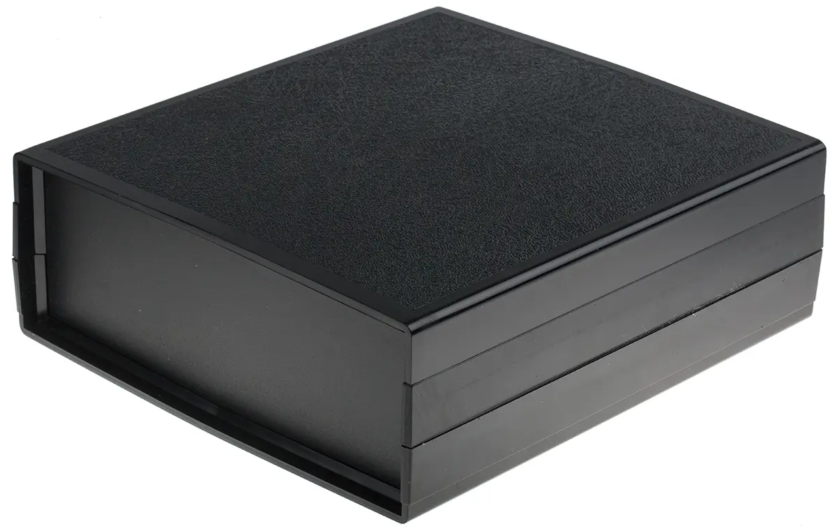 Produktfoto 1 von RS PRO, Schalengehäuse, Schwarz, ABS 80 mm, 231 mm, 212 mm, Not Found