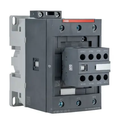 Produktfoto 1 von ABB AF Schütz 1000V-Spule, 3-polig / 130 A 250V 45 kW 3 Schließer Motorsteuerung 4-Hilfskontakte