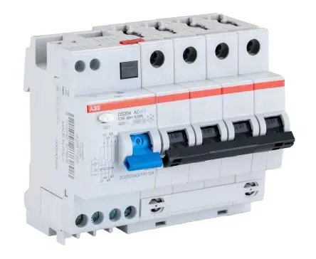 Produktfoto 1 von ABB DS200 FI/LS-Schalter (RCBO) 16A, 4-polig Typ C, Empfindlichkeit 30 mA