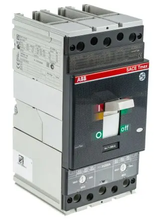 Produktfoto 1 von ABB Tmax Tmax, Kompaktschutzschalter 3-polig, 200A Feststehend / Abschaltvermögen 200 kA 690V ac 750 V dc