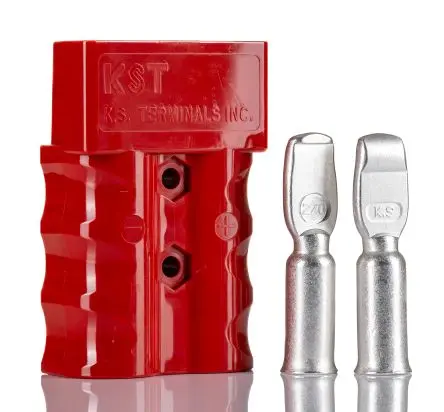 Produktfoto 1 von RS PRO Serie BMC Stecker Batteriekontakt modular, 2 -Kontakte Kabel Gerade 200A 600V