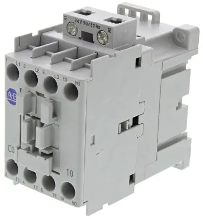 Produktfoto 1 von Allen Bradley 100C Schütz 24V ac-Spule, 3-polig, 690V ac / 9 A 24V ac 4 kW 3 Schließer Motorsteuerung, Umkehrend
