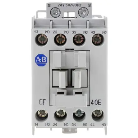 Produktfoto 1 von Allen Bradley 700-CF Schütz 24V ac-Spule, 4-polig, 400V ac / 10 A 4 Schließer Steuerrelais 4-Hilfskontakte