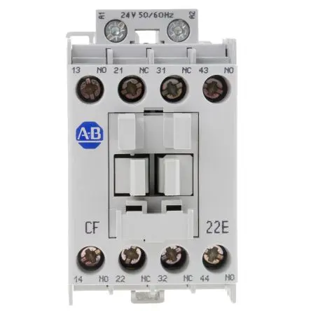 Produktfoto 1 von Allen Bradley 700-CF Schütz 24V ac-Spule, 4-polig, 400V ac / 10 A 2 Schließer/2 Öffner Steuerrelais 4-Hilfskontakte
