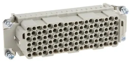 Produktfoto 1 von HARTING HAN DD Industrie-Steckverbinder Kontakteinsatz Buchse, 108-polig 10A, Kabel, Steckverbindereinsatz
