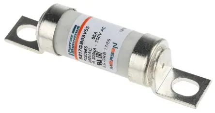 Produktfoto 1 von Mersen Protistor Sicherung UK-Norm 17 x 49 mm, 690V / 55A F, gRB RoHS, UL, IEC 60269-1, REACH, CE, IEC 60269-4,