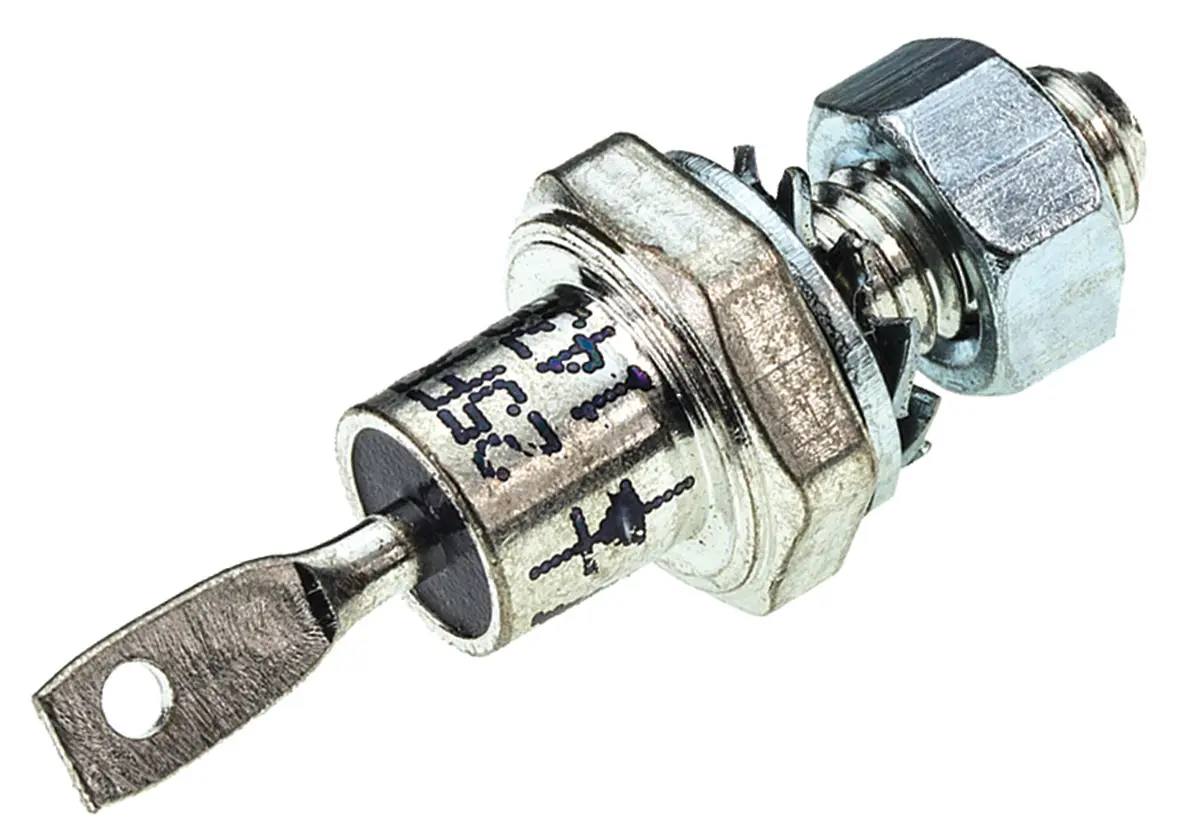 Vishay VS-25F Schraubanschlussklemme Diode Recovery Gleichrichter Anoden-Bolzen, 1200 V / 25 A, 2-Pin DO-4