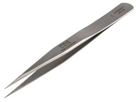 Produktfoto 1 von RS PRO Edelstahl Pinzette, 120mm, Spitze Standard Antimagnetisch 1-teilig