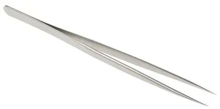 Produktfoto 1 von RS PRO Edelstahl Pinzette, 140mm, Spitze Schmal Antimagnetisch 1-teilig