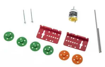 Produktfoto 1 von RS PRO 917D Bürsten-Getriebemotor DC-Getriebemotor bis 5 mNm 4:1, 3V dc / 1.29 W, 3700U/min, Wellen-Ø 2 mm, 110mm x 52
