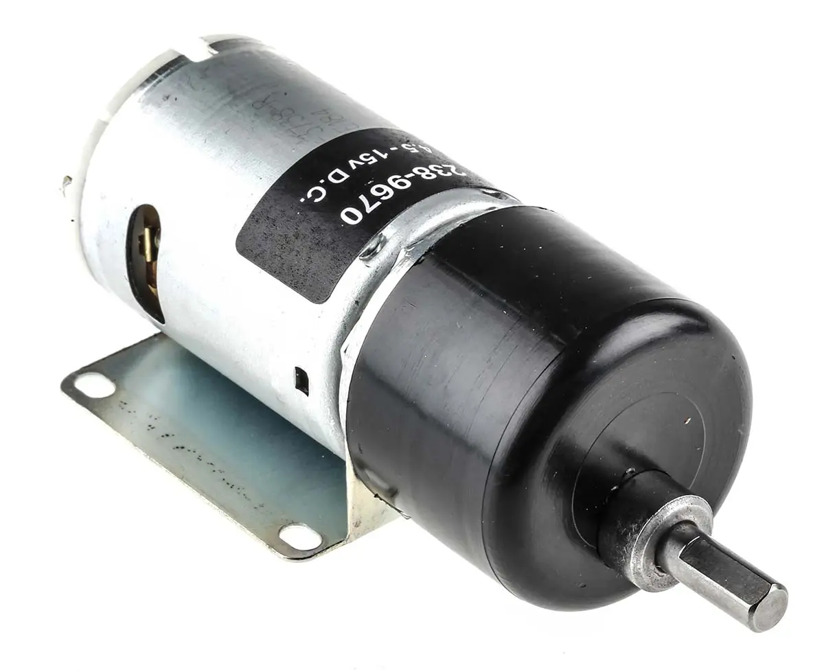 RS PRO 919D Bürsten-Getriebemotor DC-Getriebemotor bis 59 Ncm, 12 V / 19.8 W, 98 rpm, Wellen-Ø 6 mm, 35.5 mm x 78 mm x