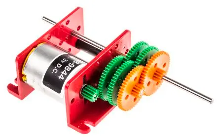 Produktfoto 1 von RS PRO 920D Bürsten-Getriebemotor DC-Getriebemotor bis 5 mNm, 3V dc / 1.6 W, 2300U/min, Wellen-Ø 2 mm, 110mm x 52 mm