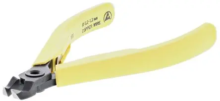 Produktfoto 1 von Lindstrom ESD-Sicherheit Abgewinkelt Schrägschneider 110 mm / Backen 10mm, Schneidleistung 1.2 mm
