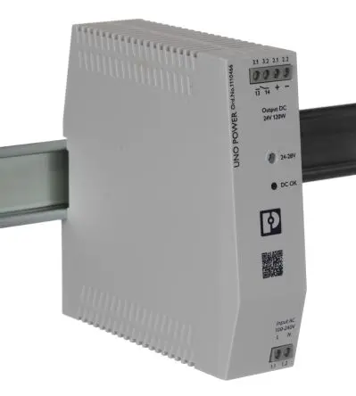 Produktfoto 1 von Phoenix Contact UNO POWER DIN-Schienen Netzteil Netzteileinheit 240V ac AC / 5 A 24V dc DC 120 W