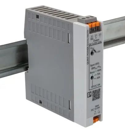 Produktfoto 1 von Phoenix Contact QUINT POWER DC/DC Konverter, 12V dc OUT 2.5 A DIN-Hutschiene 24V dc 1.2 kV 30 W -25 °C 70 °C