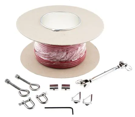 Produktfoto 1 von RS PRO Stahlseil L. 30 m Durchm. 3.2 mm