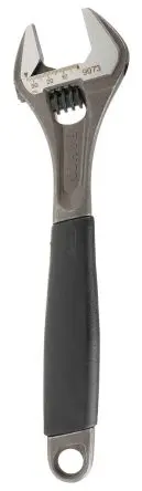 Bahco Schraubenschlüssel Rollgabelschlüssel, Kunststoff Griff, Backenweite 34mm, / Länge 308 mm