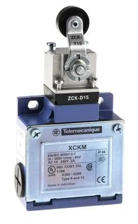 Produktfoto 1 von Telemecanique Sensors XCKM Endschalter, Rollenhebel 1 Schließer/1 Öffner, IP66, Zinkgusslegierung 240V ac 3A