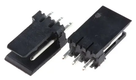 Produktfoto 1 von Wurth Elektronik 475 Leiterplattenleiste, 3-polig / 1-reihig, Raster 2.54 mm Raster, Ummantelt