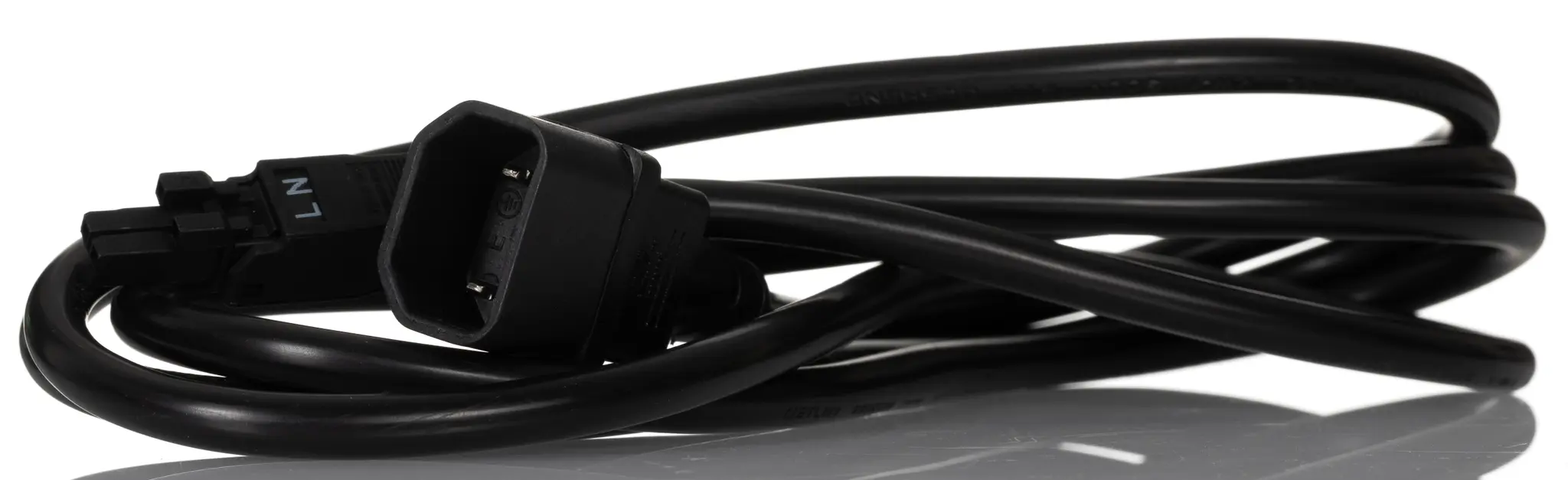 Produktfoto 1 von Rittal Netzkabel, A IEC 60320, B C18, 2 m Schwarz