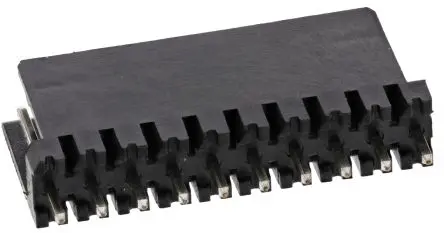 Produktfoto 1 von Wurth Elektronik 475 Leiterplattenleiste, 10-polig / 1-reihig, Raster 2.54 mm Raster, Ummantelt