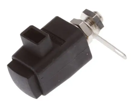 Produktfoto 1 von Schutzinger Kontaktstift, Polyamid 66, Schwarz, 300V 16A, Ø 2.5 mm Isoliert