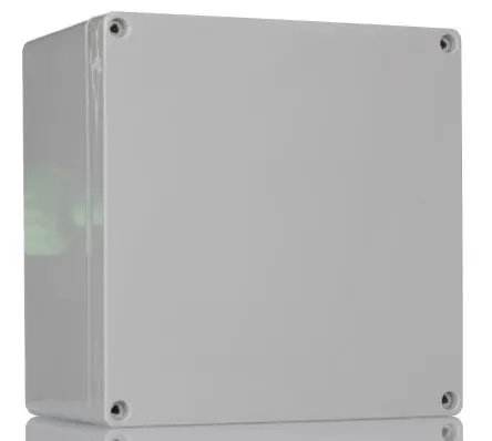 Produktfoto 1 von Hammond 1554; Gehäuse; Polycarbonat; Grau IP68 Breite 160 mm Höhe 88.9 mm Länge 160 mm