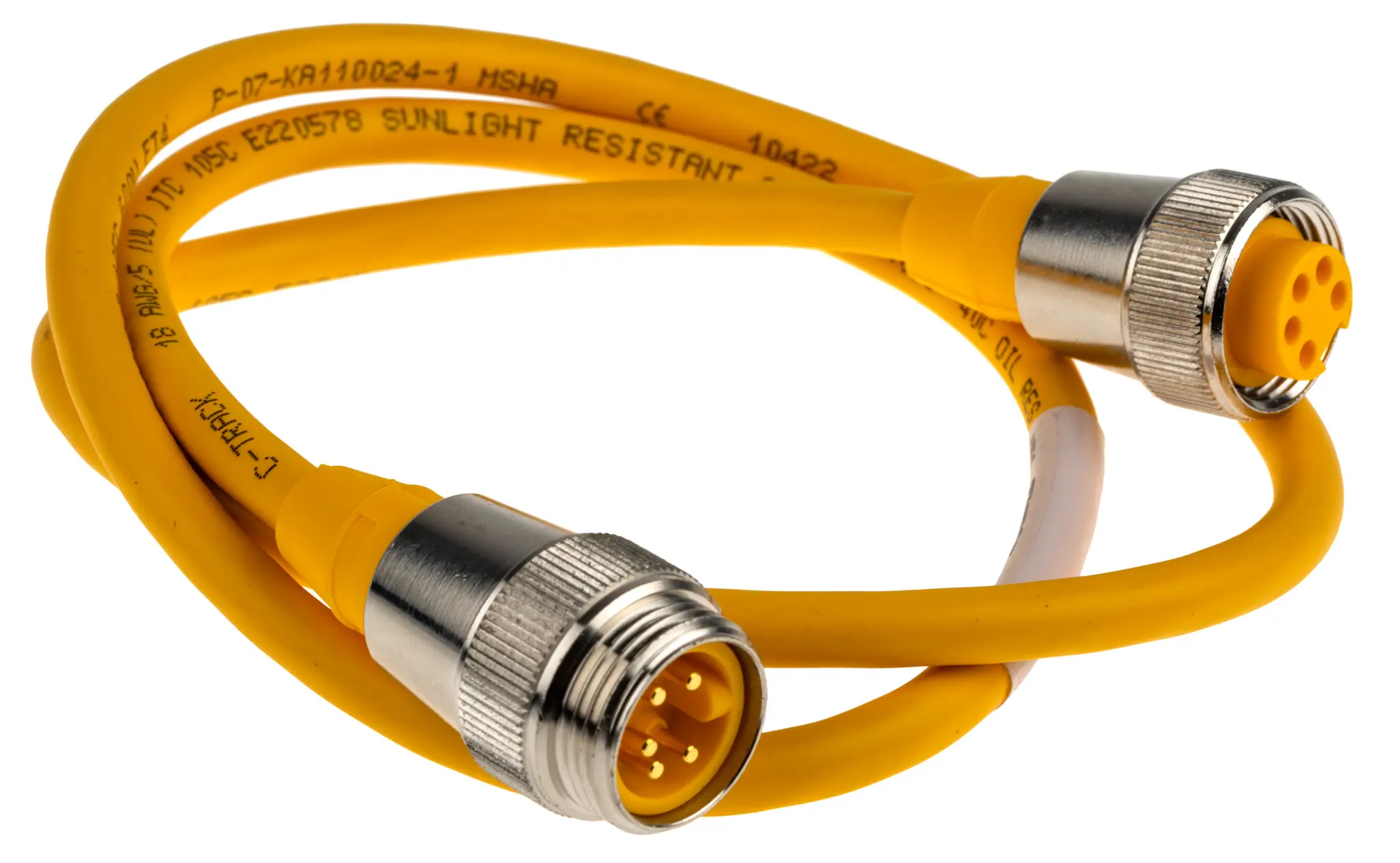 Produktfoto 1 von Turck RSM RKM 50, 5-polig Sensor-Betätigungselementkabel, Gerade Stecker 5 / Gerade Buchse, Länge 1 m