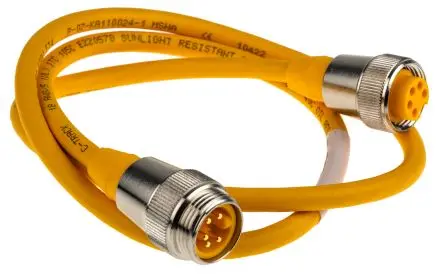 Produktfoto 1 von Turck RSM RKM 50, 5-polig Sensor-Betätigungselementkabel, Gerade Stecker 5 / Gerade Buchse, Länge 1 m