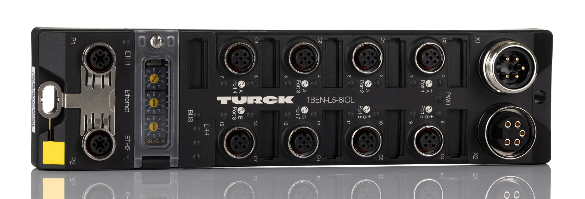 Turck TBEN-L E/A-Modul 24V dc 2 Anschlüsse 5 Auslässe 4-polig M12 Gerade zu gerade