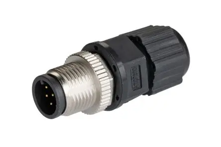 Produktfoto 1 von Amphenol Industrial M 15.3 mm M12 Rundsteckverbinder Stecker 8-polig Stecker 2A Kabel IP68