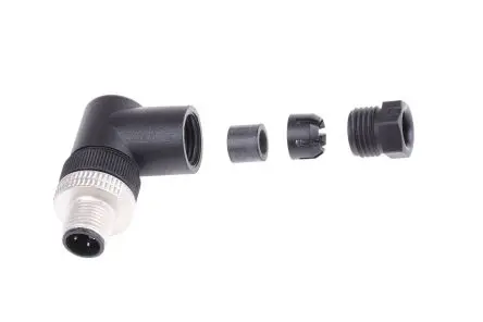 Hirschmann E M12 M12 Rundsteckverbinder Stecker 4-polig Stecker 4A Kabel IP67