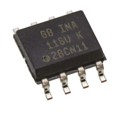 Produktfoto 1 von Texas Instruments Instrumentierungsverstärker SOIC, Offset 125 μV Oberfläche 800 kHz 8-Pin 0.385 mA 18V 1.35 V