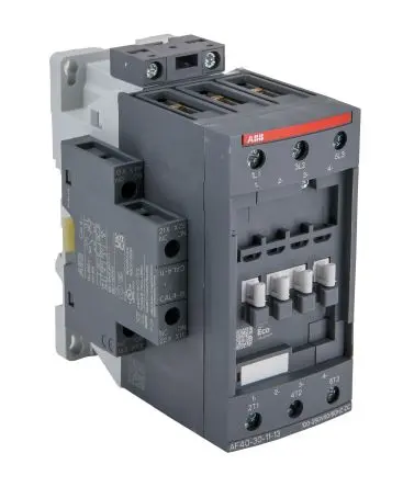 Produktfoto 1 von ABB AF Schütz 100V ac, 250 V ac-Spule, 3-polig / 70 A 250V ac 185 kW 4 Schließer, 1 Öffner Motorsteuerung