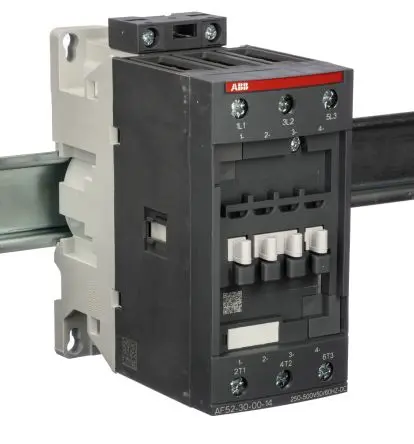 Produktfoto 1 von ABB AF Schütz 250V, 500 V-Spule, 3-polig 60V 22 kW 3 Schließer Motorsteuerung 2-Hilfskontakte