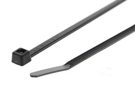 Produktfoto 1 von HellermannTyton T18I Nylon 6.6 Kabelbinder Innen gezackt Schwarz 2.5mm x 145 mm