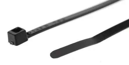 Produktfoto 1 von HellermannTyton T18R Nylon 6.6 Kabelbinder Innen gezackt Schwarz 2.5mm x 100 mm