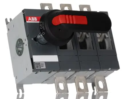 Produktfoto 1 von ABB OT Trennschalter 3-polig Basis 0A Schwarz IP65