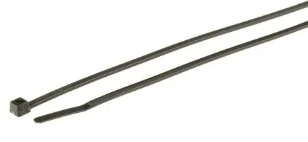 Produktfoto 1 von HellermannTyton T18L Nylon 6.6 Kabelbinder UV-Beständigkeit Schwarz 2.5mm x 200 mm