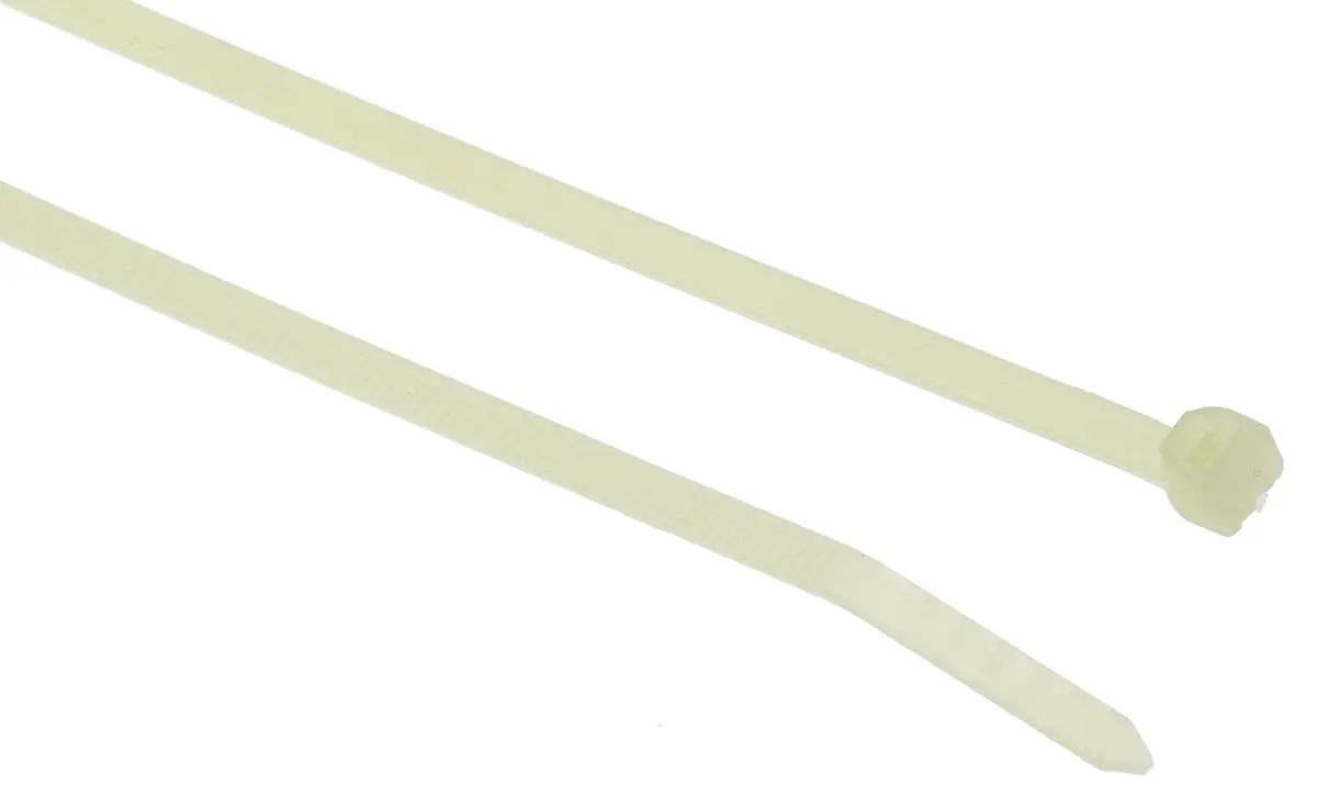 Produktfoto 1 von HellermannTyton T30LL Nylon 6.6 Kabelbinder Innen gezackt Natur 3.5 mm x 290 mm