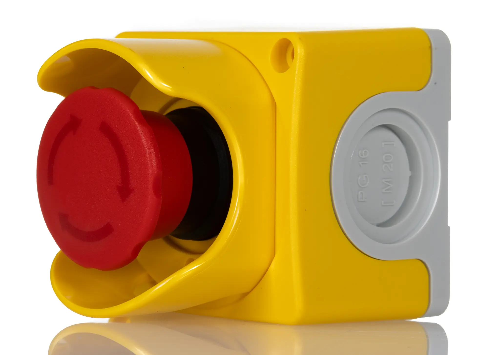 Produktfoto 1 von ABB CEPY1 Gehäuse, 1 x Ø 40 mm, Gelb, Kunststoff, IP40, IP66, IP69K