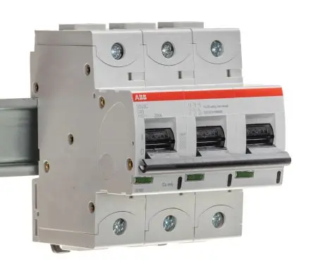 Produktfoto 1 von ABB S800C Miniaturüberlastschalter Typ C, Pol 3-polig 40A 415V ac, Abschaltvermögen 25 kA High Performance 375 V dc