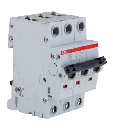 Produktfoto 1 von ABB S200 Miniaturüberlastschalter Typ C, Pol 3-polig 80A 440V ac, Abschaltvermögen 6 kA System Pro M Compact