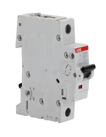 Produktfoto 1 von ABB S200M Miniaturüberlastschalter Typ K, Pol 1-polig 4A 253V ac, Abschaltvermögen 15 kA System Pro M Compact 72 V dc