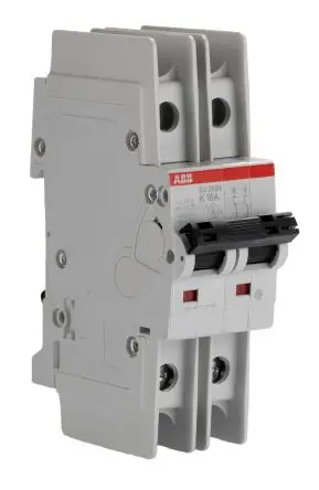 Produktfoto 1 von ABB SU200 M Miniaturüberlastschalter Typ K, Pol 2-polig 16A 440V ac, Abschaltvermögen 10 kA System Pro M Compact 440 V