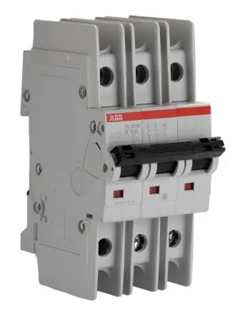 Produktfoto 1 von ABB SU200 M Miniaturüberlastschalter Typ K, Pol 3-polig 10A 400V ac, Abschaltvermögen 10 kA System Pro M Compact 400 V