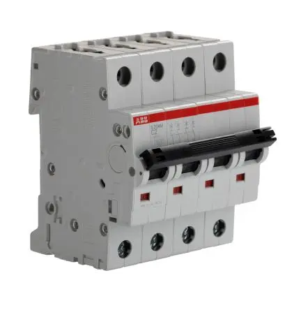 Produktfoto 1 von ABB S200M Miniaturüberlastschalter Typ C, Pol 4-polig 2A 440V ac, Abschaltvermögen 15 kA System Pro M Compact 125 V dc