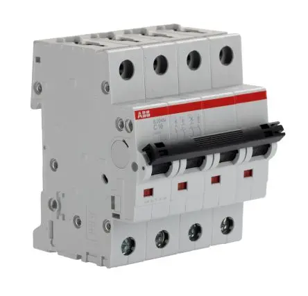 Produktfoto 1 von ABB S200M Miniaturüberlastschalter Typ C, Pol 4-polig 16A 125V ac, Abschaltvermögen 15 kA System Pro M Compact 440 V dc