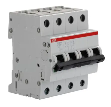 Produktfoto 1 von ABB S200M Miniaturüberlastschalter Typ C, Pol 4-polig 25A 125V ac, Abschaltvermögen 15 kA System Pro M Compact 440 V dc