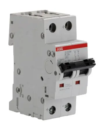 Produktfoto 1 von ABB System Pro M Compact Miniaturüberlastschalter Typ K, Pol 2-polig 1A 440V ac, Abschaltvermögen 10 kA System Pro M